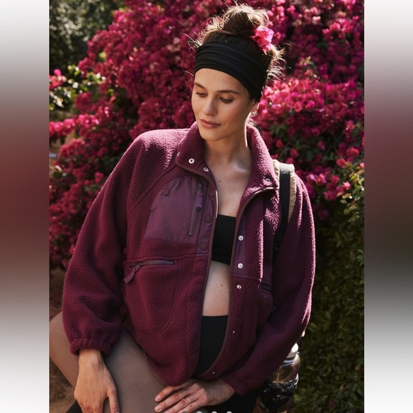 Free People Hatch Hit The Slopes Fleece Jacket Size XS NWT - Picture 1 of 16